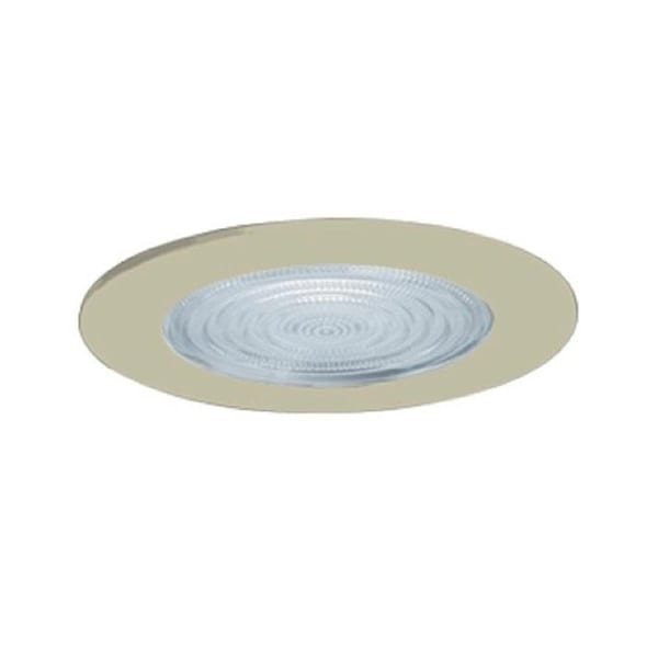 Gorgeousglow 5 - inch Line Voltage Shower Trim with Fresnel Lens Trim Satin Chrome Finish GO333925 - main